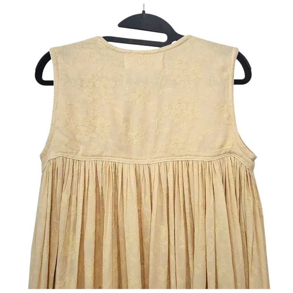 Daughters of India Cream Sleeveless Maxi Dress - Picture 9 of 14